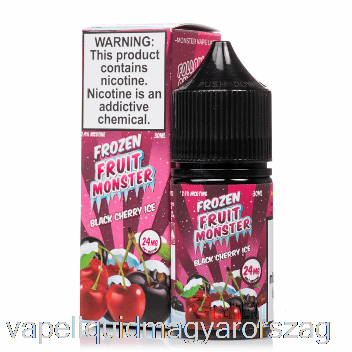 Jég Fekete Cseresznye - Fagyasztott Gyümölcs Szörny Só - 30 Ml 24 Mg Vape E Cigi